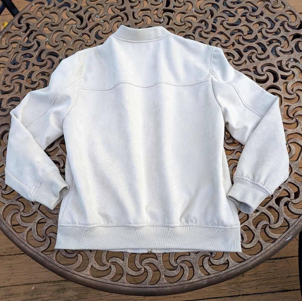 Porter & Ash Men's Cream Bomber Jacket - Picture 4 of 12